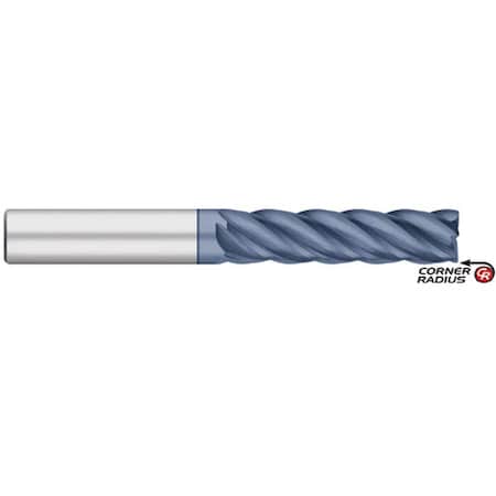 Kodiak Cutting Tools 1/4 VI Pro Carbide Endmill 5 Flute Long ALCRO-MAX w/Corner Radius 5550991